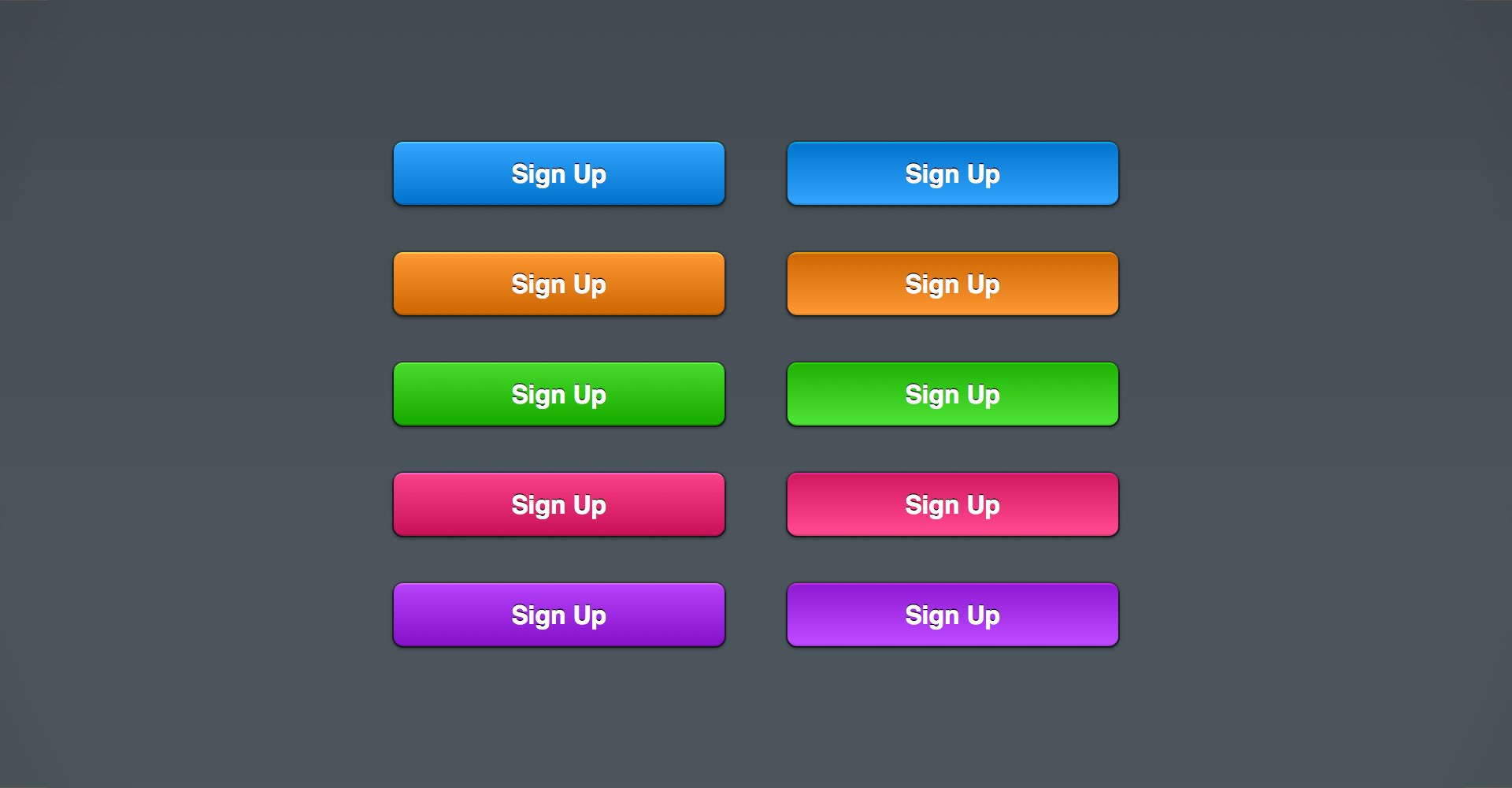 Create a Set of Web Buttons