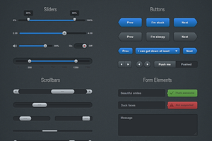 Dark UI Kit