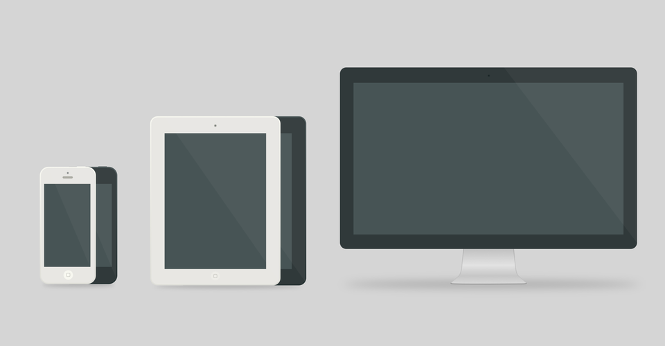 Illustrated iPhones and iPads